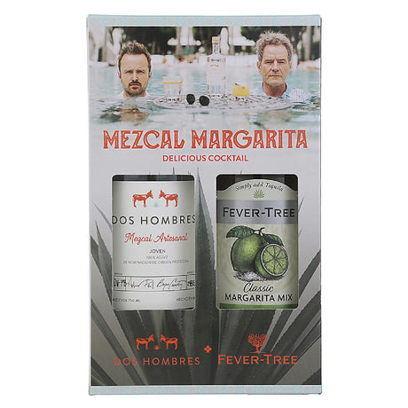 Dos Hombres Mezcal Artesanal Joven Espadin 84 W/ Fever Tree Classic Margarita Mix - Liquor Geeks