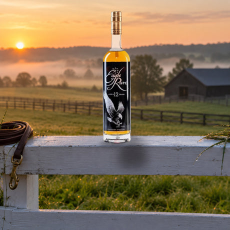 Eagle Rare 12 Year Bourbon 700mL horse fence - Liquor Geeks