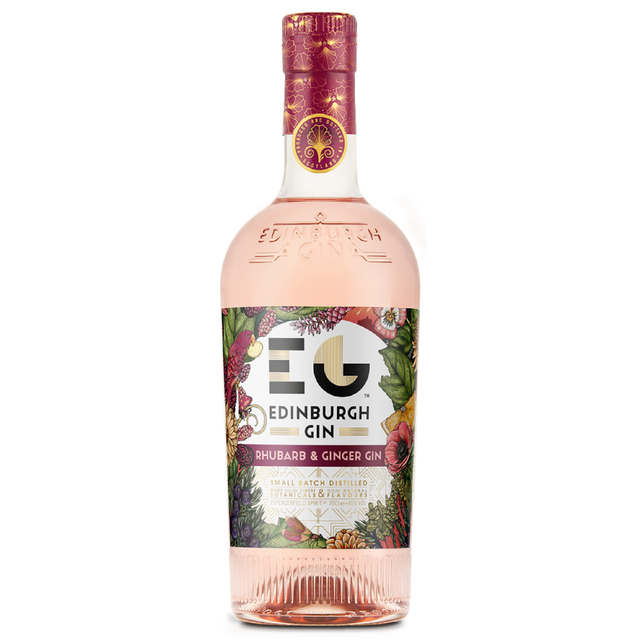 Edinburgh Gin Rhubarb & Ginger Flavored Gin Small Batch - Liquor Geeks