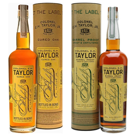E.H. Taylor Cured Oak & Barrel Proof Pair