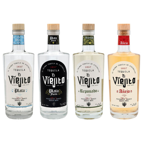 El Viejito Tequila Flight — Plata, Plata Fuerte, Reposado & Añejo