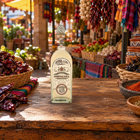 Fortaleza Reposado Tequila mercado stall - Liquor Geeks