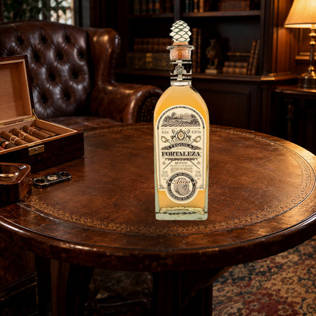 Fortaleza Tequila Añejo 700mL cigar lounge - Liquor Geeks
