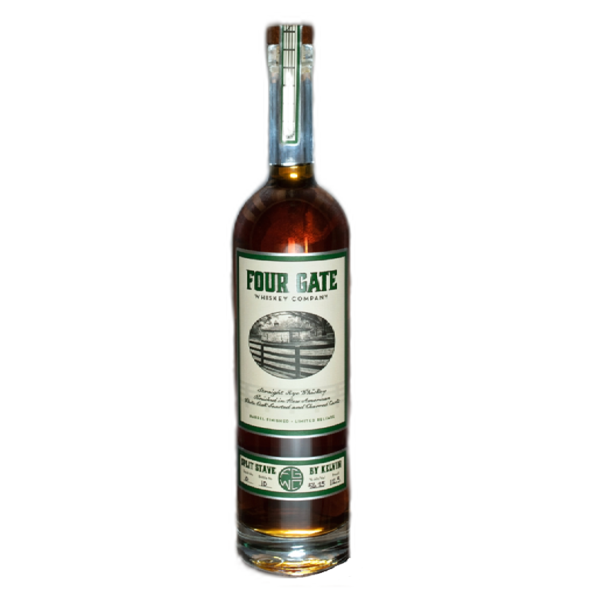 Four Gate Split Stave by Kelvin Batch 10 Straight Rye Whiskey - Liquor Geeks