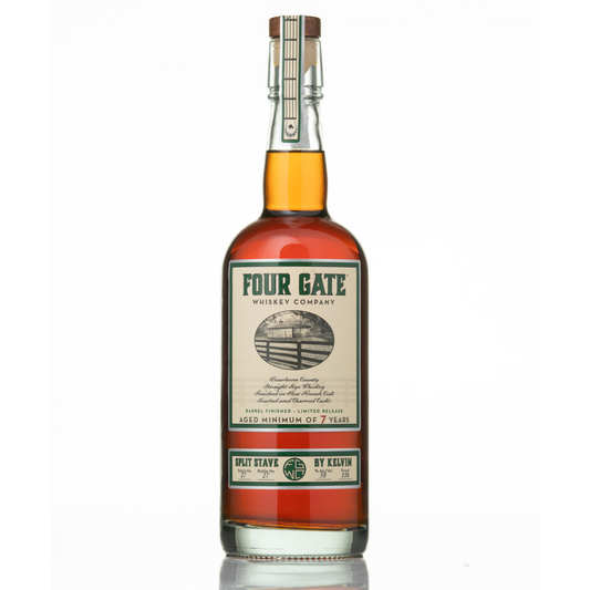 Four Gate Split Stave by Kelvin Batch 27 Straight Rye Whiskey - Liquor Geeks