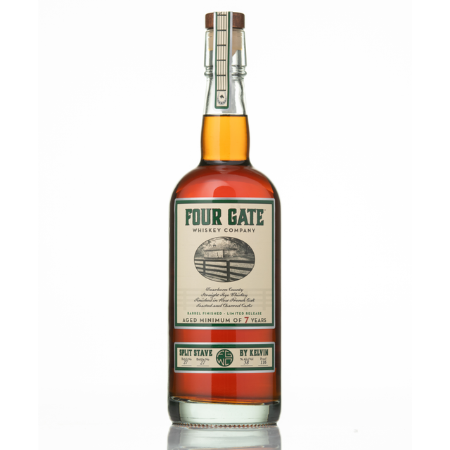 Four Gate Split Stave by Kelvin Batch 27 Straight Rye Whiskey - Liquor Geeks