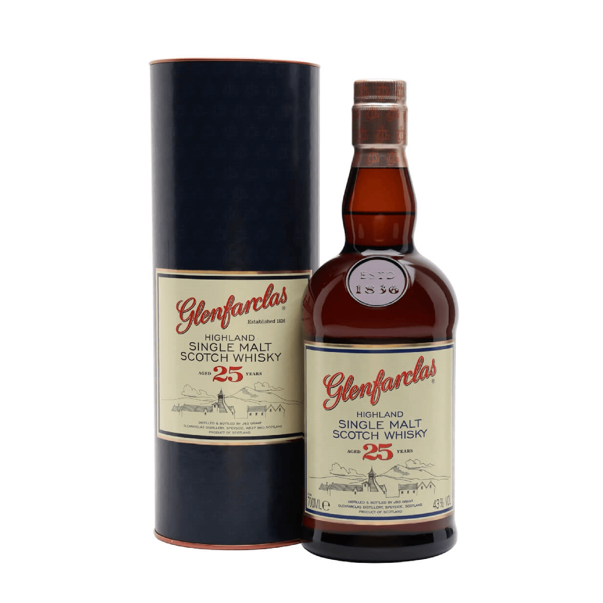 Glenfarclas 25年 シングルモルトウイスキー 700ml Glenfarclas 25 Years Aged Highland Single Malt Scotch Whiskey