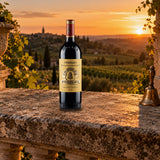 Chateau Angelus Saint Emilion Grand Cru 2019 With Wood Box golden bell terrace - Liquor Geeks