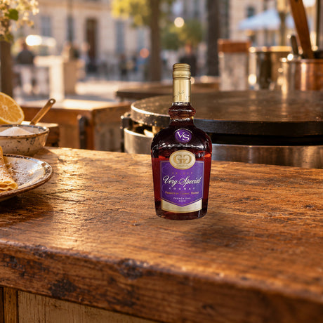 Gran Gala Very Special Cognac crepe stand - Liquor Geeks
