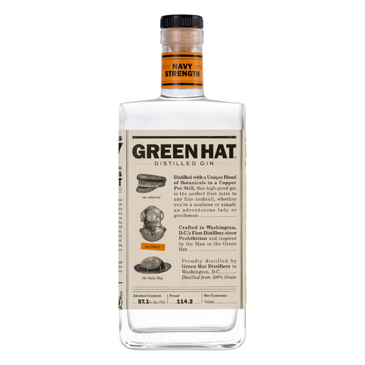 Green Hat Navy Strength Gin - Liquor Geeks