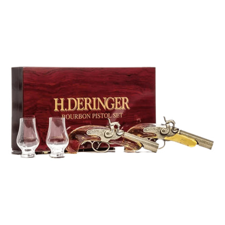 H. Deringer Bourbon Whiskey Pistol Gift Set 2 x 200mL Set