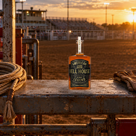 Hell House Blended American Whiskey American Legend 90 rodeo chute rail - Liquor Geeks