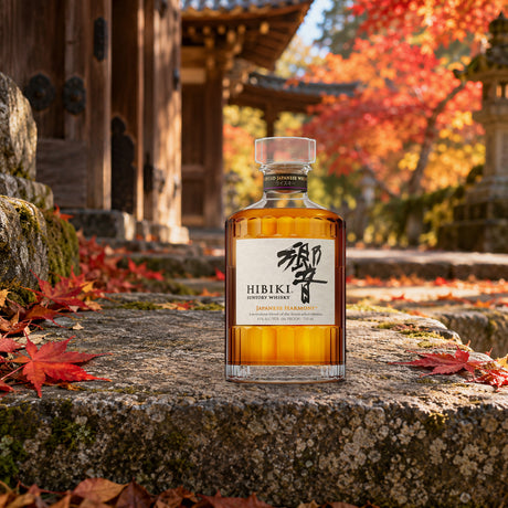 Hibiki Suntory Whisky Japanese Harmony temple maple step - Liquor Geeks