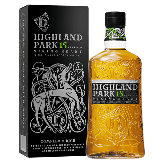 Highland Park 15 Year Old Single Malt Scotch Whisky Viking Heart - Liquor Geeks