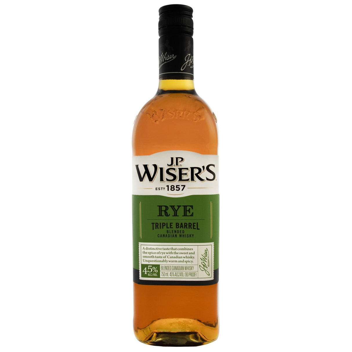 J.P. Wiser's Canadian Rye Whisky Triple Barrel - Liquor Geeks