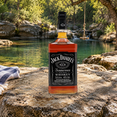 Jack Daniel's Old No. 7 Tennessee Whiskey – 3 Liter swimming hole rock - Liquor Geeks