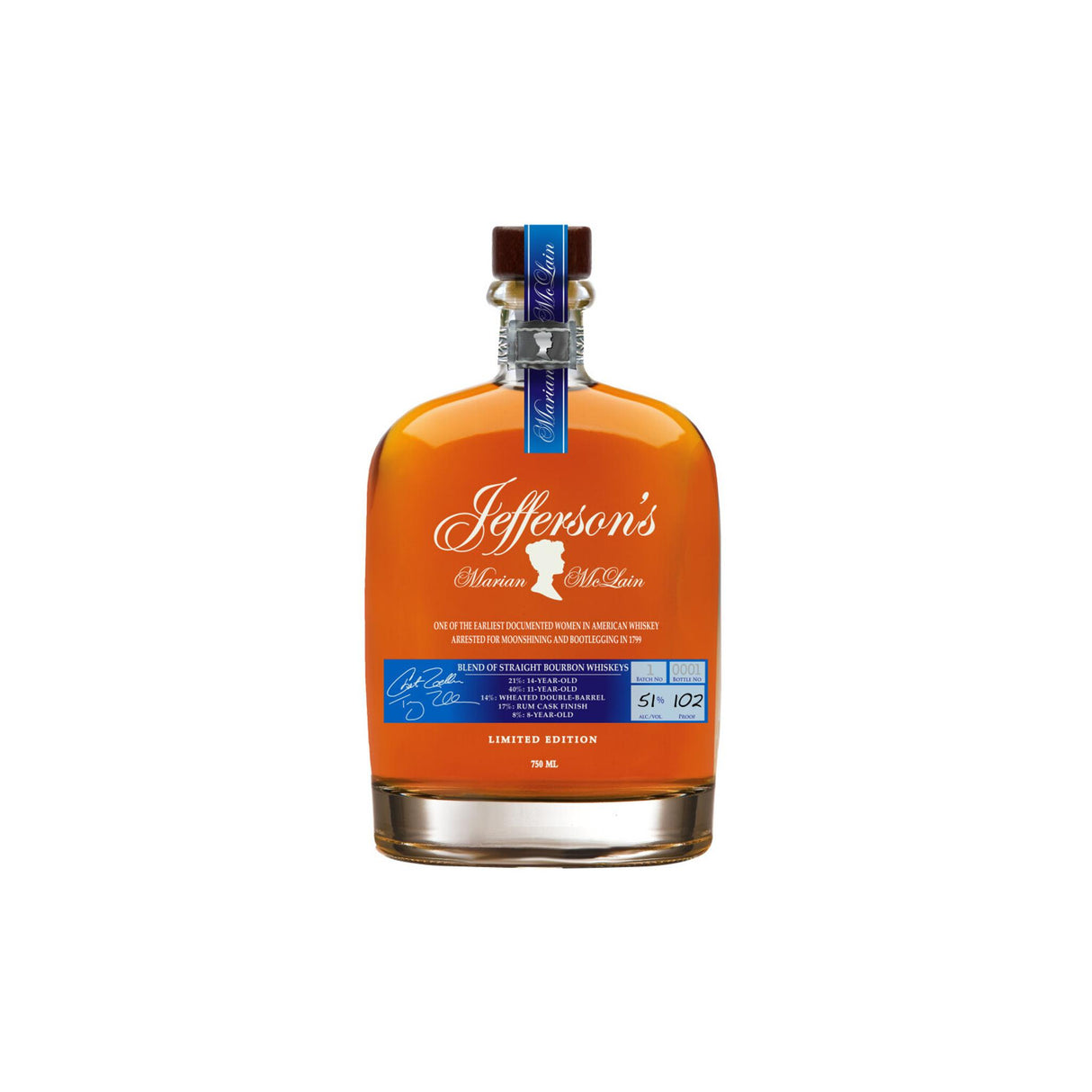 Jefferson's Blend Of Straight Bourbon Marian Mclain Limited Edition - Liquor Geeks