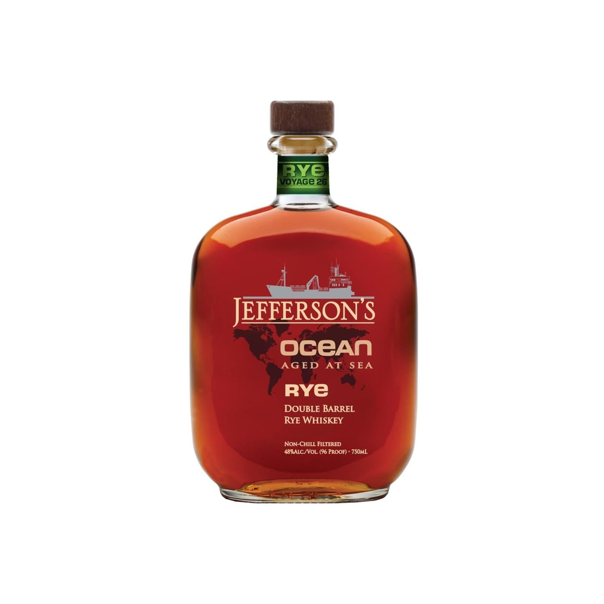 Jefferson's Straight Rye Whiskey Ocean Aged At Sea Double Barrel - Liquor Geeks