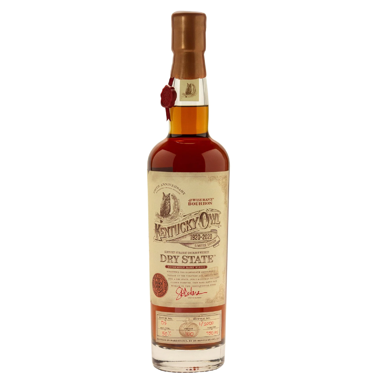 Kentucky Owl Dry State Kentucky Straight Bourbon Whiskey - Liquor Geeks