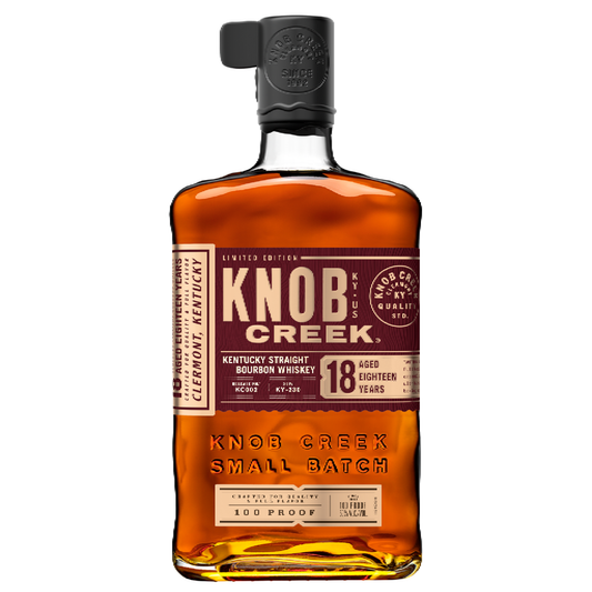 Knob Creek 100 Proof 18 Year Old Kentucky Straight Bourbon Whiskey - Liquor Geeks