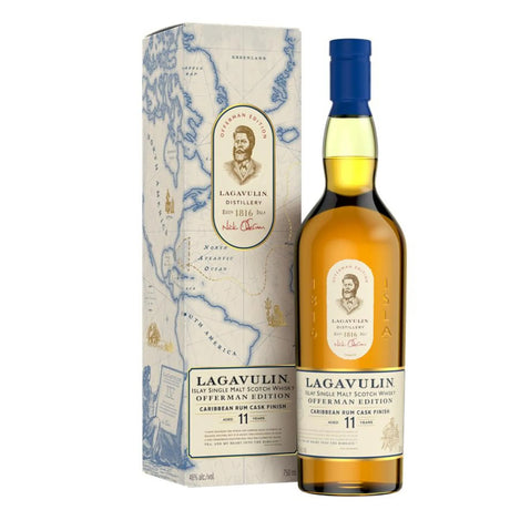 Lagavulin Offerman Edition 11 Year Caribbean Rum Cask Finish Single Malt Scotch Whisky - Liquor Geeks