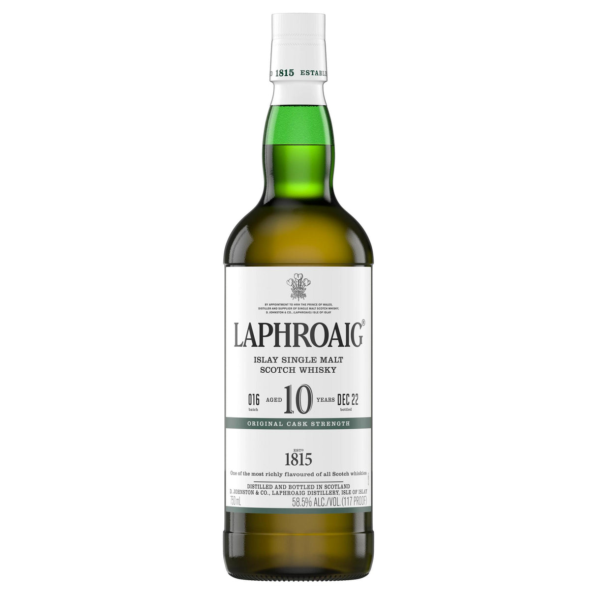 Laphroaig Single Malt Scotch Original Cask Strength 10 Yr - Liquor Geeks