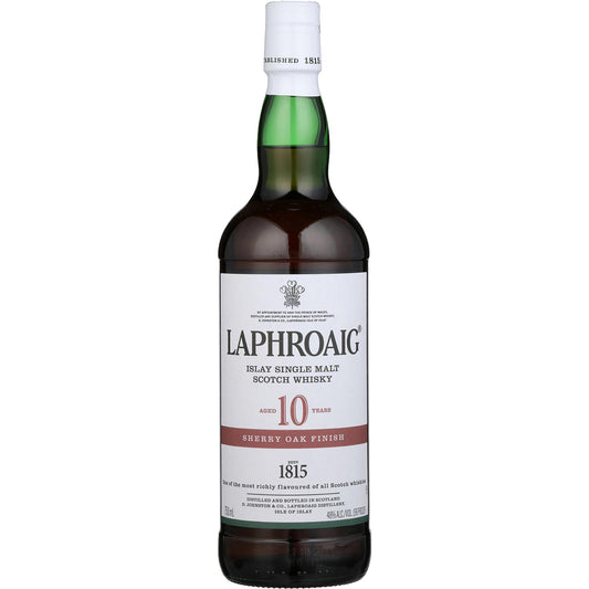 Laphroaig Single Malt Scotch Sherry Oak Finished 10 Yr - Liquor Geeks