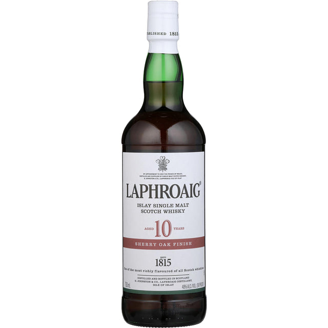 Laphroaig Single Malt Scotch Sherry Oak Finished 10 Yr - Liquor Geeks