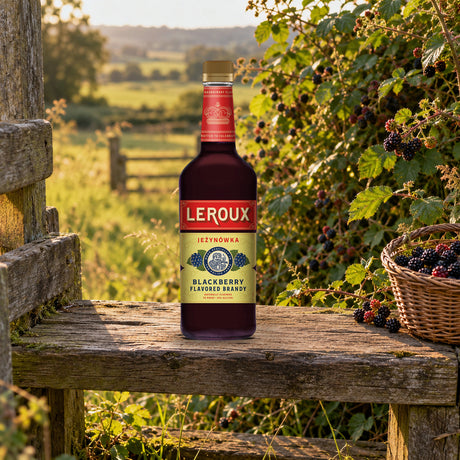 Leroux Blackberry Flavored Brandy Polish Style blackberry stile - Liquor Geeks