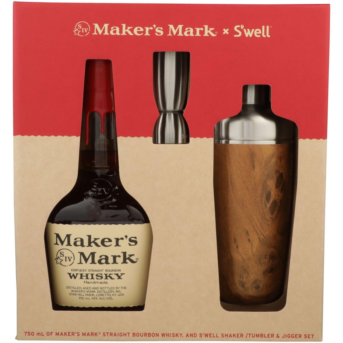 Maker's Mark Straight Bourbon 90 W/ Shaker & Jigger - Liquor Geeks