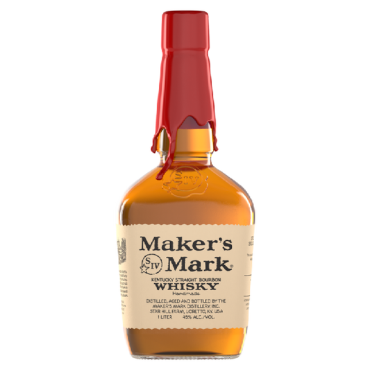 Maker's Mark Straight Bourbon Double Dipped W/ 2 Snowflake Rock Glasses - Liquor Geeks