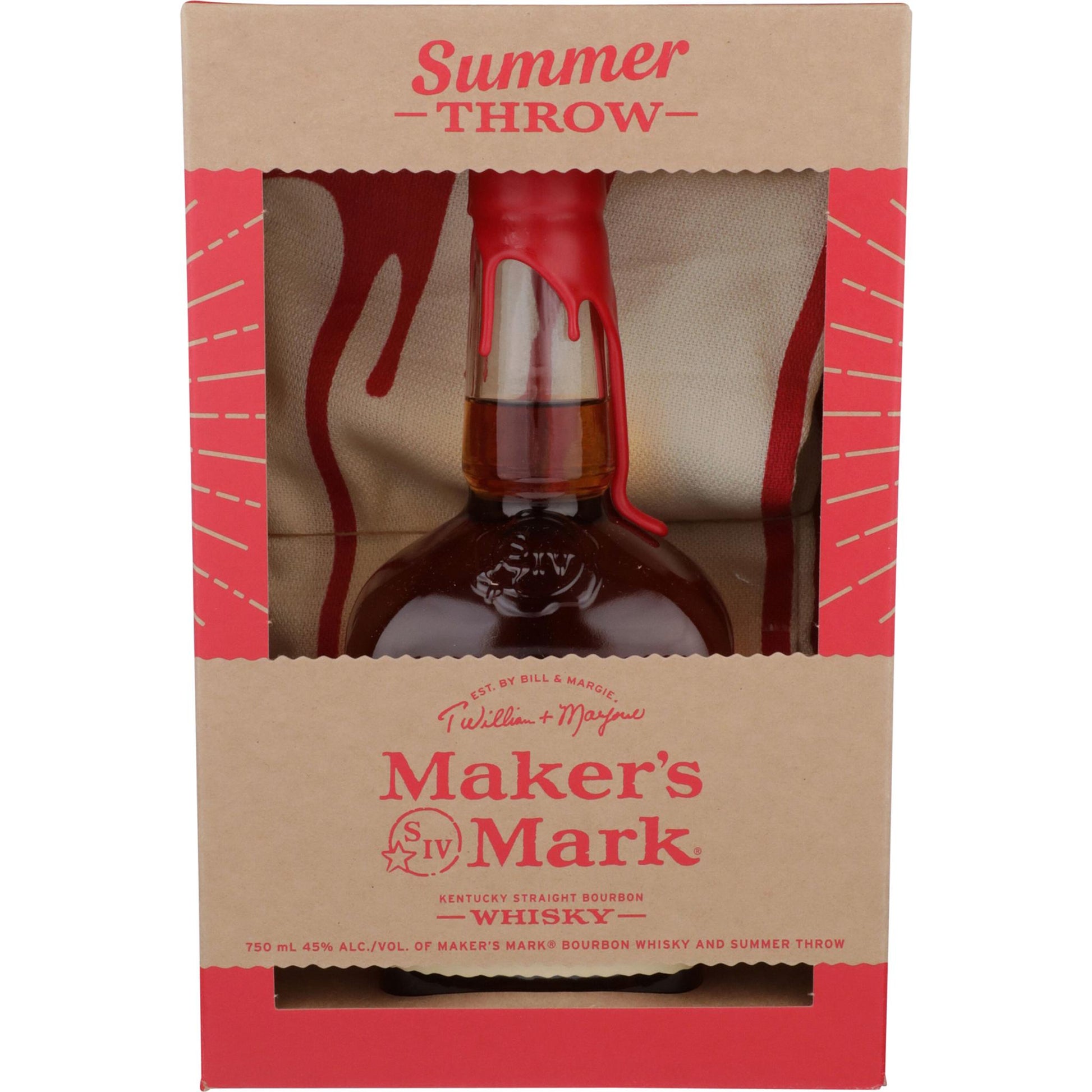 Maker's Mark Straight Bourbon W/ Summer Throw Towel - Liquor Geeks