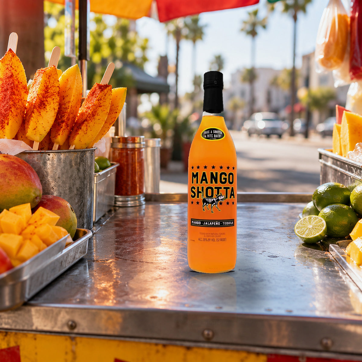 Mango Shotta Tequila mango cart - Liquor Geeks