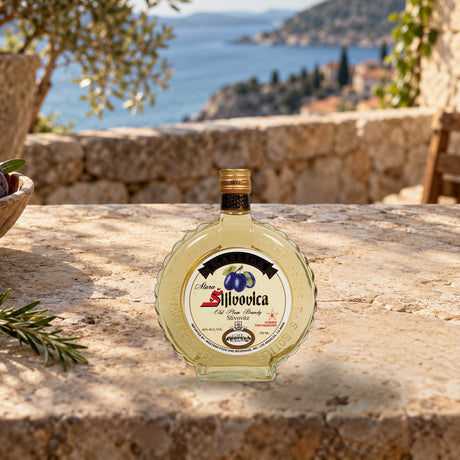 Maraska Slivovitz Brandy dalmatian terrace - Liquor Geeks