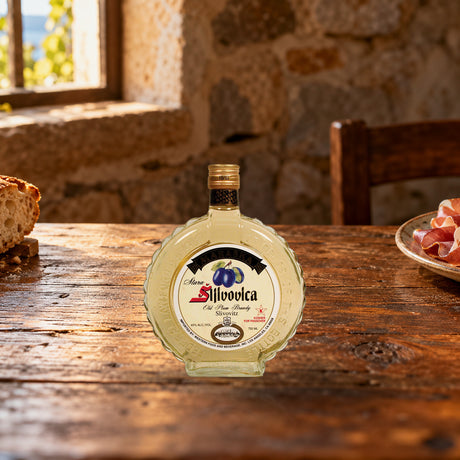 Maraska Slivovitz Brandy konoba table - Liquor Geeks