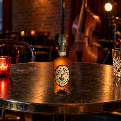Michters US1 Small Batch Bourbon Whiskey jazz club table - Liquor Geeks