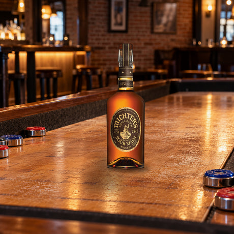Michters US1 Sour Mash Bourbon Whiskey shuffleboard bar - Liquor Geeks