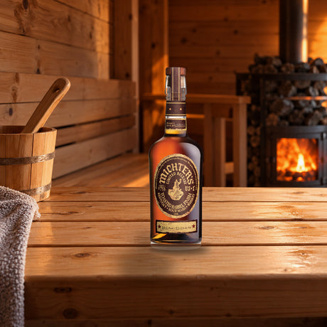 Michter's US-1 Toasted Barrel Finish Sour Mash Kentucky Whiskey sauna bench - Liquor Geeks