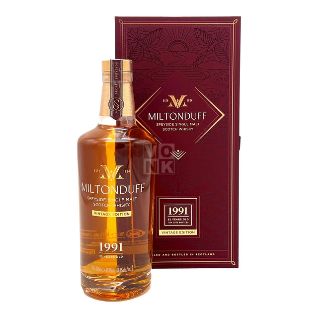 Miltonduff Single Malt Scotch Secret Speyside 1991 32 Yr 87.6 - Liquor Geeks