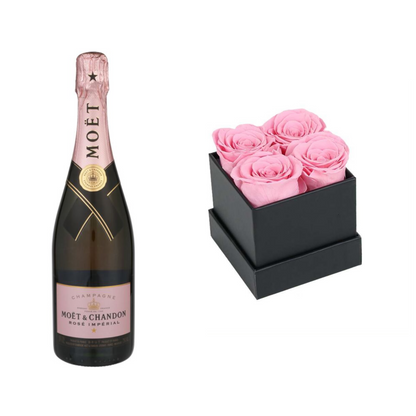 Moet & Chandon Champagne Brut Rose Imperial With Gift - Liquor Geeks