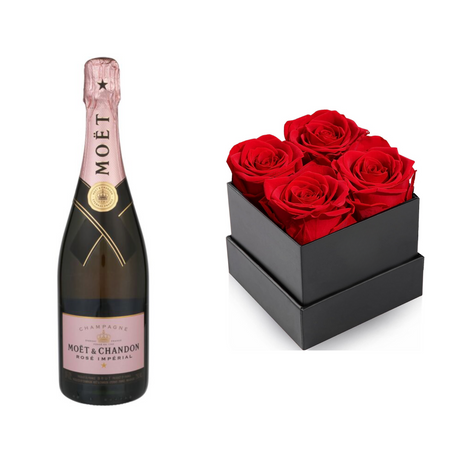 Moet & Chandon Champagne Brut Rose Imperial With Gift - Liquor Geeks