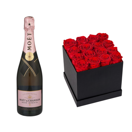 Moet & Chandon Champagne Brut Rose Imperial With Gift - Liquor Geeks