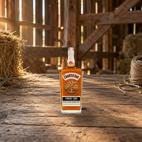 Old Charter Oak Finest Oak Kentucky Straight Bourbon Whiskey oak barn loft - Liquor Geeks