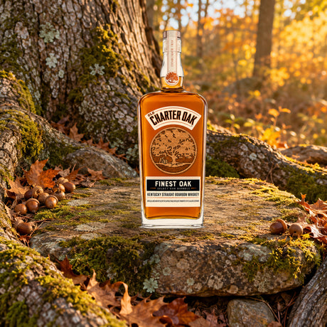 Old Charter Oak Finest Oak Kentucky Straight Bourbon Whiskey oak roots - Liquor Geeks