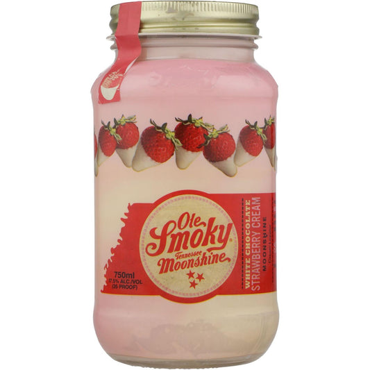 Ole Smoky White Chocolate Strawberry Cream Moonshine - Liquor Geeks