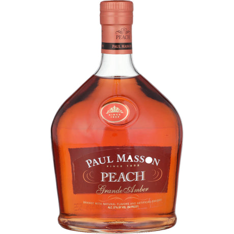 Paul Masson Peach Flavored Brandy Grande Amber - Liquor Geeks