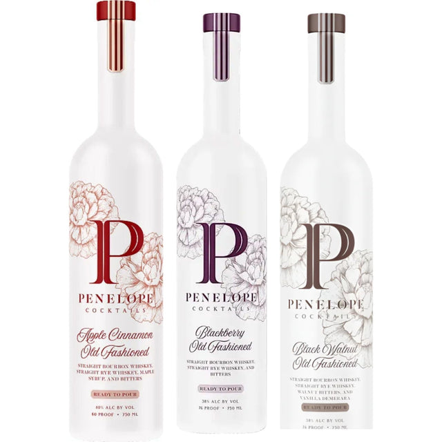Penelope Old Fashioned Flight — Apple Cinnamon, Blackberry & Black Walnut