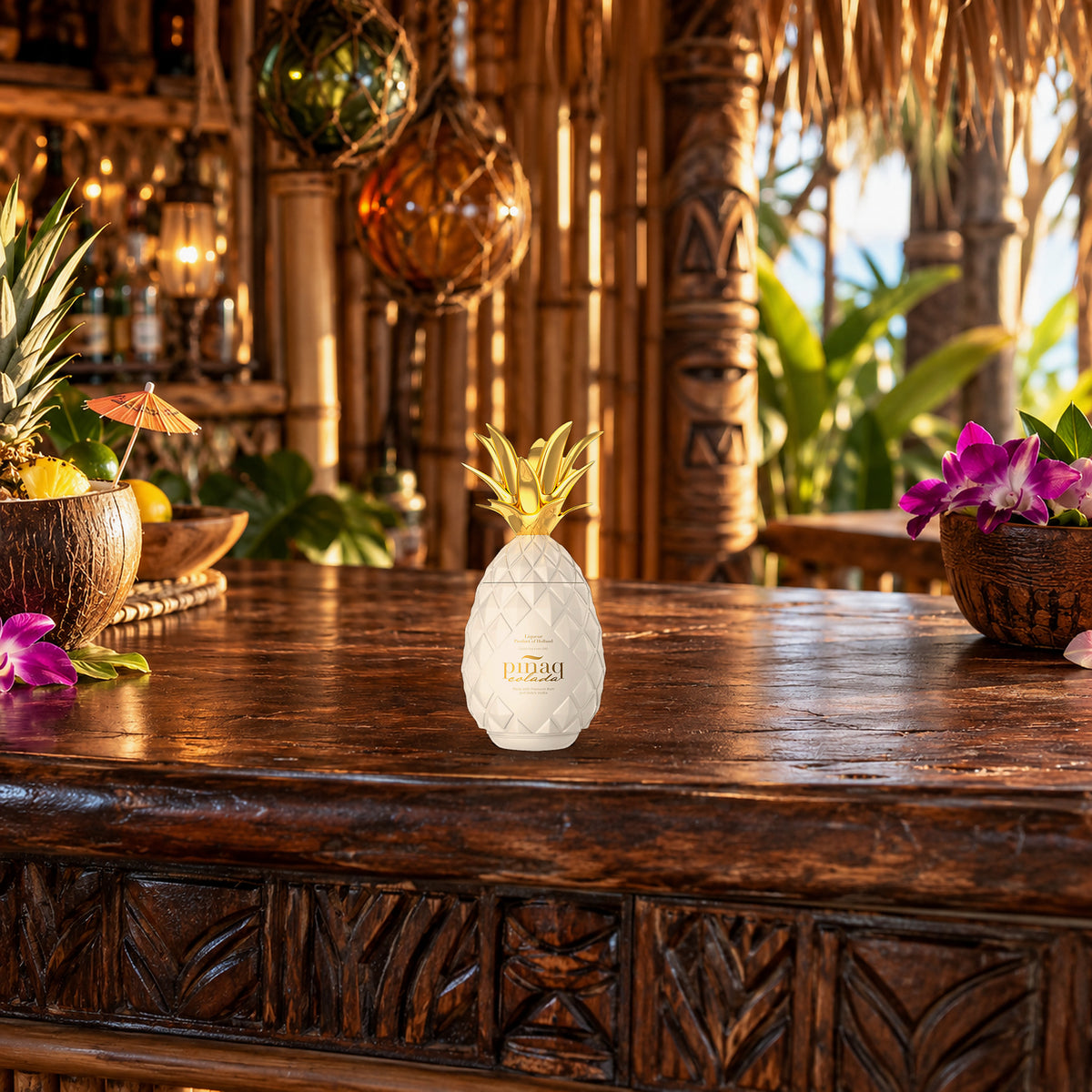 Pinaq Colada Liqueur tiki lounge - Liquor Geeks