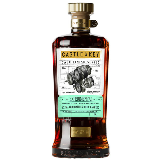 Castle & Key Experimental Series Rye Whiskey Finished in Extra Old Haitian Rhum Casks - Liquor Geeks