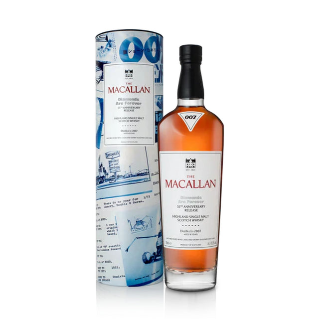 The Macallan Scotch Single Malt Diamonds Are Forever 55th Anniversary Release 18 Year - Liquor Geeks